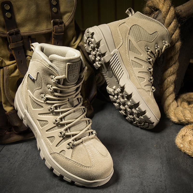 Men’s Orthopedic Safety Boots with Arch & Ankle Support – Waterproof & Anti-Puncture