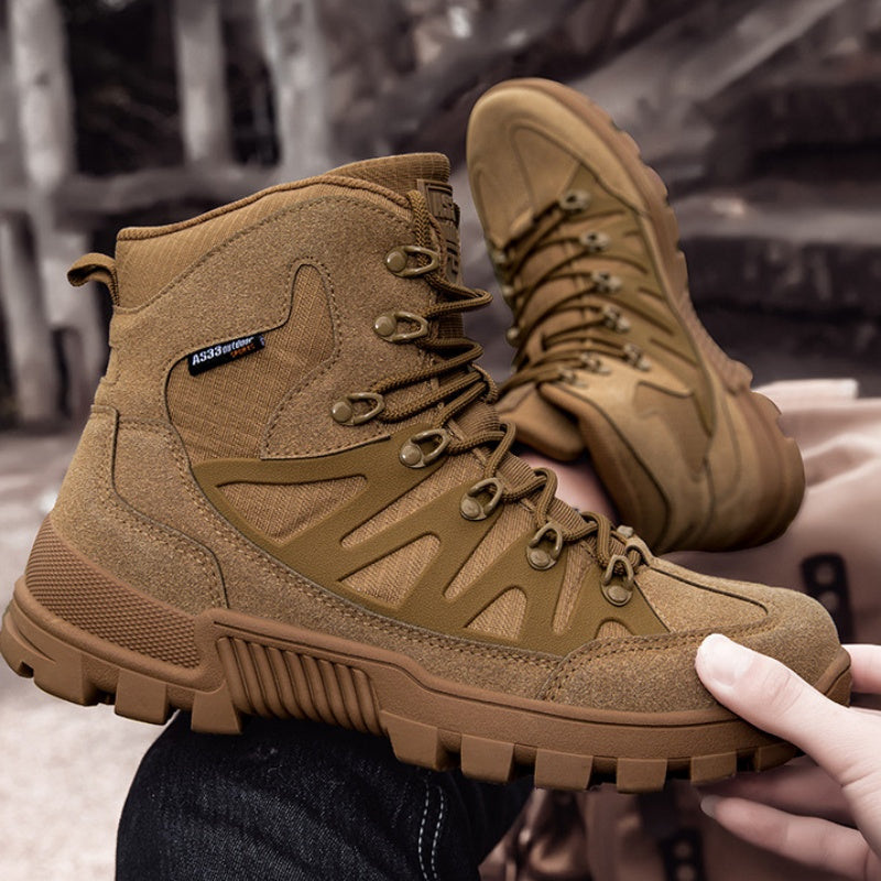 Men’s Orthopedic Safety Boots with Arch & Ankle Support – Waterproof & Anti-Puncture