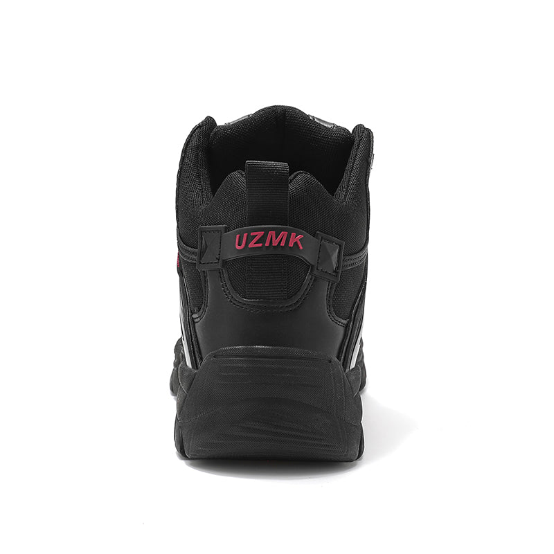 (🔥Last Day Promotion 70% OFF 🎁) Men’s Leather Hiking and Work Boots, Waterproof Lightweight Orthopedic Comfort, Slip Resistant Anti Puncture, Shock Absorbing Arch and Ankle Support, for Wet Trails Construction and Long Walks