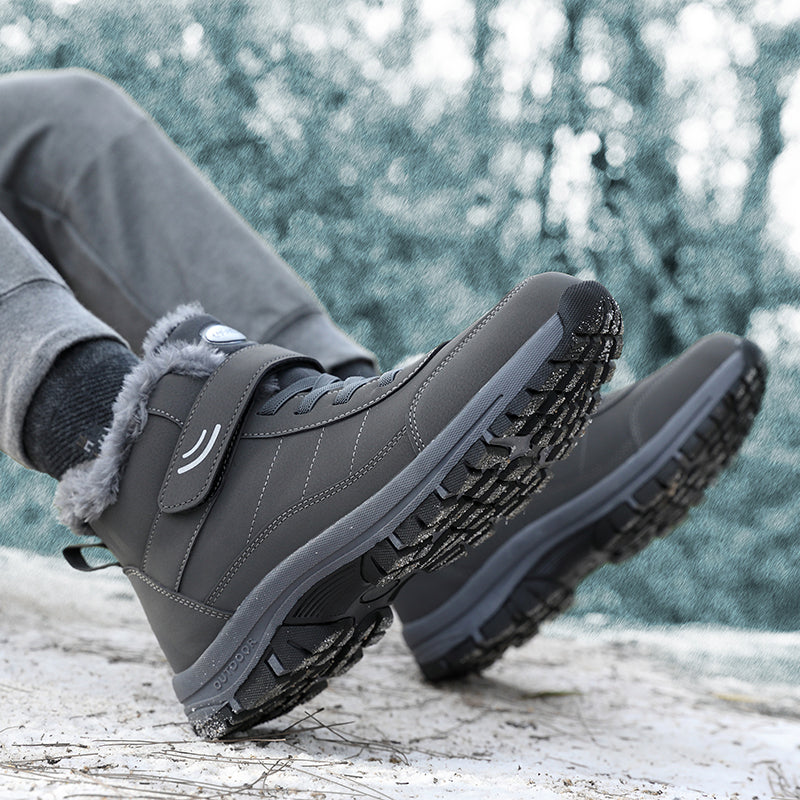 Men’s Waterproof Winter Boots | Warm Lining, Non-Slip Sole, Wide Fit