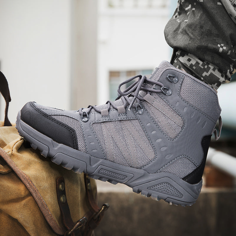 Men’s Tactical Work & Hiking Boots – High Ankle Support, Slip-Resistant, All-Day Pain Relief Comfort