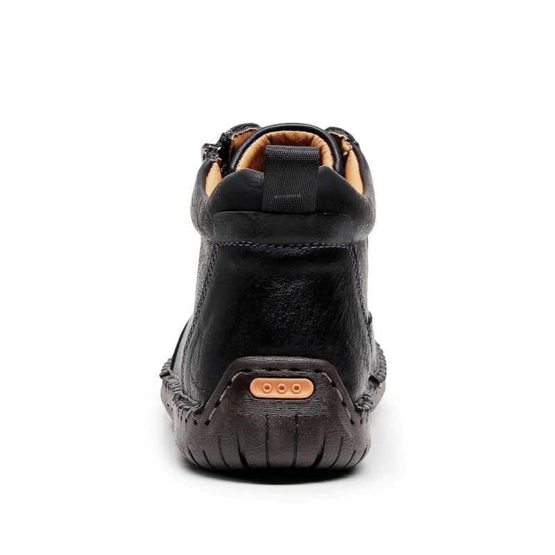 Men’s Vintage Motorcycle Work Boots – Handcrafted, Waterproof, Slip-Resistant, Durable Outdoor Footwear