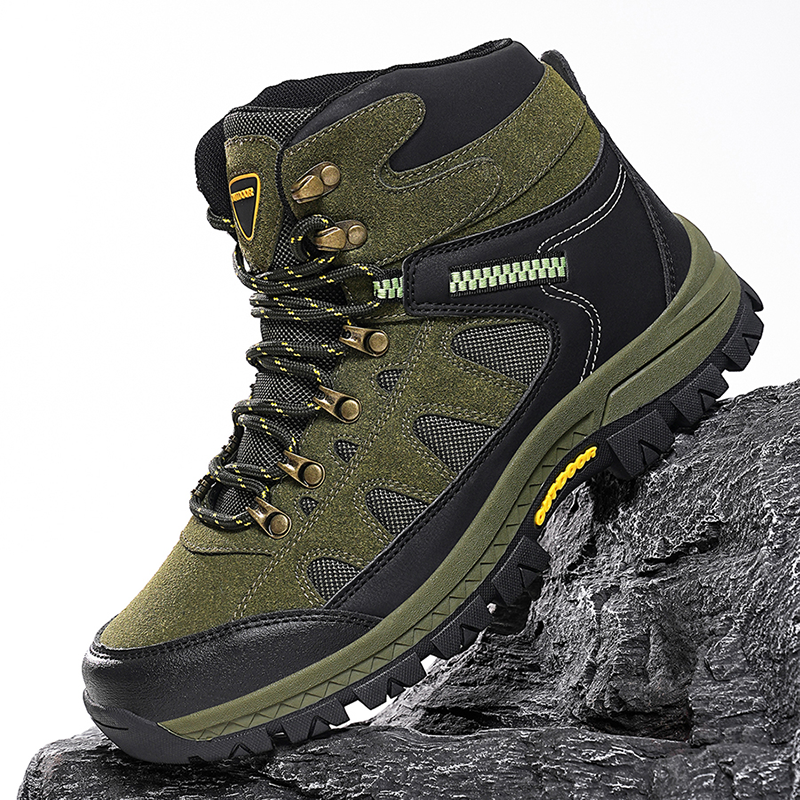 Walk Pain-Free Again — Men’s Waterproof Hiking & Work Boots with Arch Support & Wide Toe Comfort