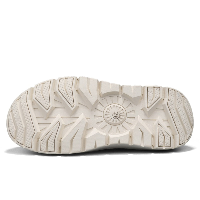 Men's Winter Warmth Wool Snow Boots Waterfoor Non-Silp Cotton Boots Orthopedic Support Winter Slippers