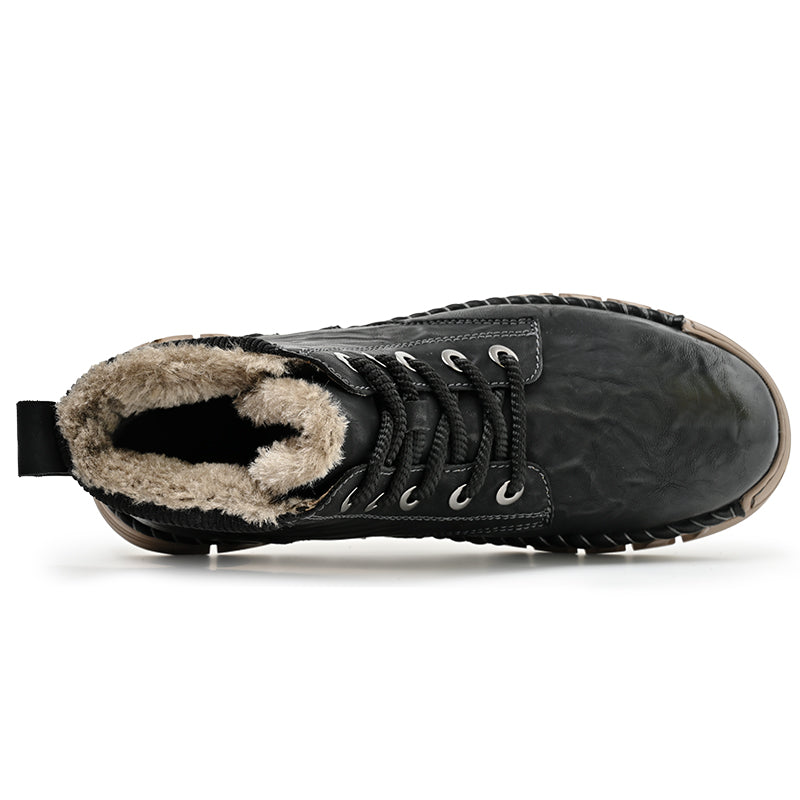 Men’s Vintage Motorcycle Work Boots – Handcrafted, Waterproof, Slip-Resistant, Durable Outdoor Footwear