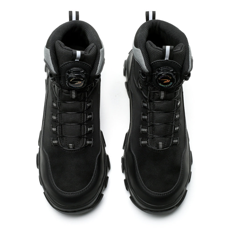 Men's Steel Toe Hand Stitched Cow Leather Boots Motorcycle Boots Work Boots Hiking Boots