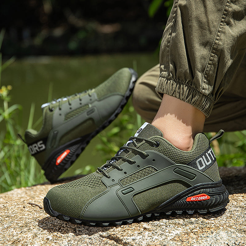 Free Orthotic Insole Included – Men’s Performance Running Shoes with Breathable Knit, Arch Support & Responsive Cushioning