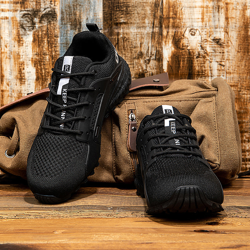 Free Orthotic Insole Included – Men’s Performance Running Shoes with Breathable Knit, Arch Support & Responsive Cushioning