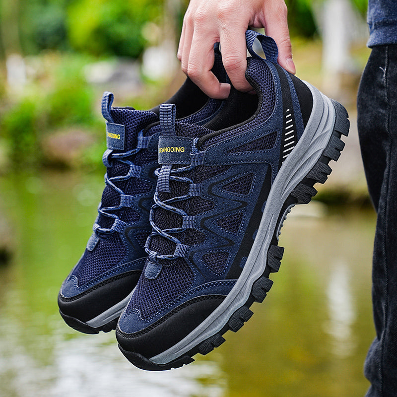 Men’s Athletic Work Shoes – Arch Support, Wide Toe Box, Breathable, Lightweight, Non-Slip, Built for Hiking & Outdoor Use